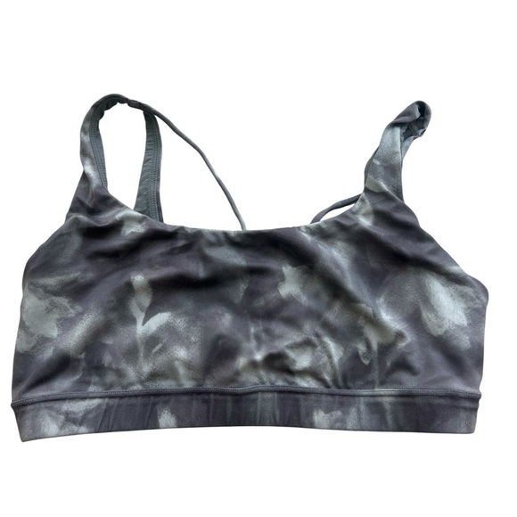 Athleta Other - ATHLETA Exhale Printed Bra Gray Size XL